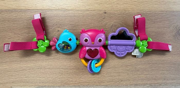 Bright Starts Busy Birdies Carrier Toy Bar Musical Take-Along Toy with Lights