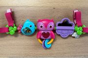 Bright Starts Busy Birdies Carrier Toy Bar Musical Take-Along Toy with Lights