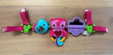 Bright Starts Busy Birdies Carrier Toy Bar Musical Take-Along Toy with Lights