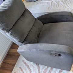 Grey fabric recliner from EZ Living furniture