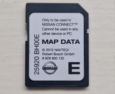 Nissan GPS memory card