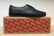 Men's vans authentic black leather
