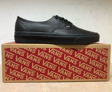 Men's vans authentic black leather