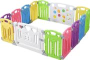 Baby Playpen Kids Activity Centre Safety Play Yard Home Indoor Outdoor New Pen (Multicolour, Classic Set 14 Panel) (Multicolour 14 Panel)