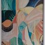 Large Original Abstract Painting Contemporary Art Modern Irish abstract art Framed Warm Art Deco Art Image 4