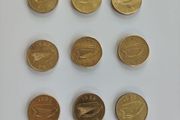 9 x 20p 20 pence piece Ireland - full set of all mint dates.