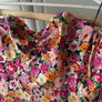 dress Bnwt Bershka 100% cotton floral dress size large off shoulder with sleeves Image 7