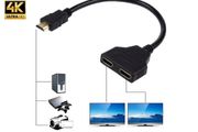 HDMI 4K@60Hz (Male) to 2xHDMI (Female) Splitter Extension Gold Plated Cable Adapter (Brand New/Warranty)