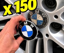 (x 150 caps) BMW Centre Caps (FREE POST)