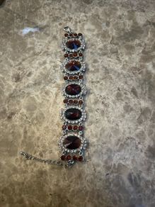 Bronze and Gold Crystal Bracelet