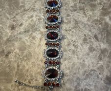 Bronze and Gold Crystal Bracelet