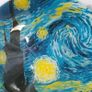 Vincent Van Gogh > "Starry Night" Translucent Studio Glass Platter Image 3