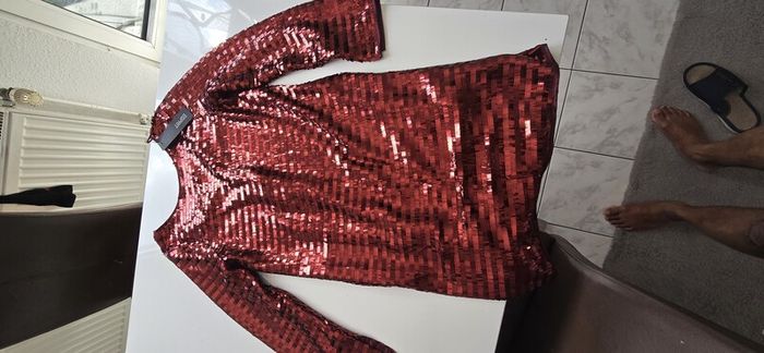 ESPRIT ladies' dress for special occasions 102EO1E331 , 618/CHERRY RED 4, size S