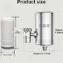Faucet Water Filter with a Universal Composite Filter Cartridge, Dual Water Outlet Modes Image 5