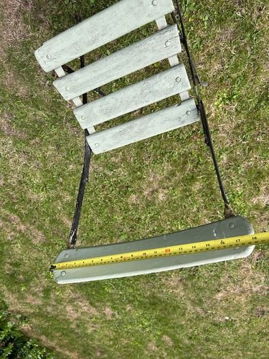 Pair of 1930s Vintage Green Folding Garden Chairs