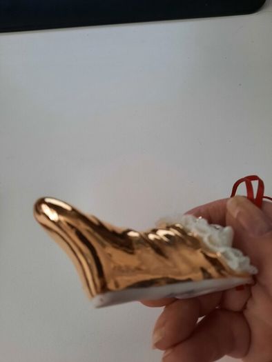 Vintage Irish Dresden Christmas Ornament