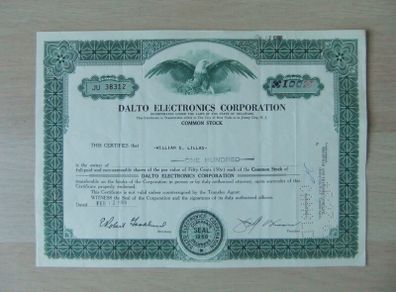Old Shares Certificate