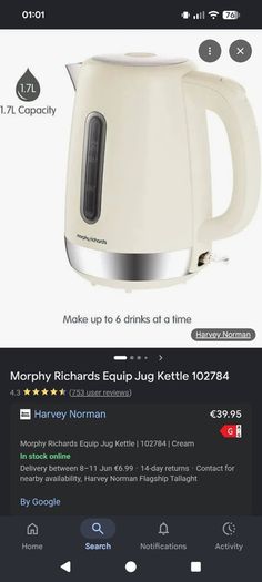 Morphy Richards Kettle Brand New In Box