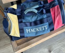 Hackett London Heritage Colour-Block Duffle Bag / Weekend Holdall