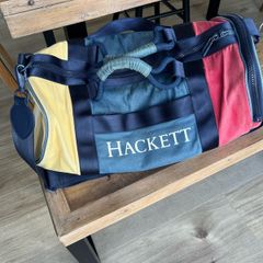 Hackett London Heritage Colour-Block Duffle Bag / Weekend Holdall