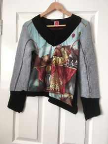 Vintage Top - Aventures des Toiles--Size 12 (EU 40)
