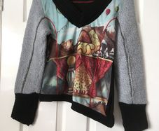 Vintage Top - Aventures des Toiles--Size 12 (EU 40)