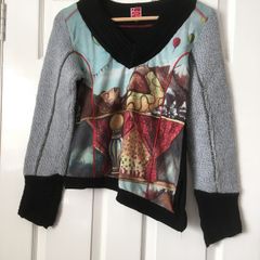 Vintage Top - Aventures des Toiles--Size 12 (EU 40)