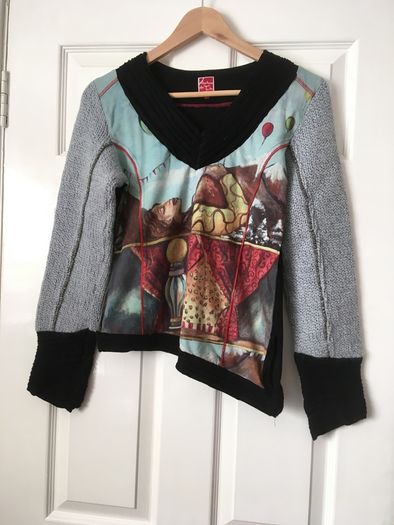 Vintage Top - Aventures des Toiles--Size 12 (EU 40)