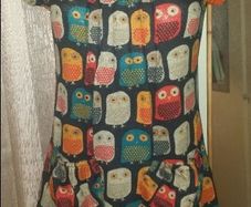 Brand new Silver Silk Paris owl pattern  mini dress size L UK12 EUR40 Postage included