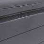 NEW SALE | 270L Outdoor 65% recycled Garden Furniture Storage Box Graphite Wood Panel Effect | Fade Free | All Weather Resistant Image 3