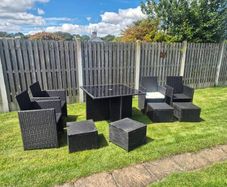 Rattan garden furniture