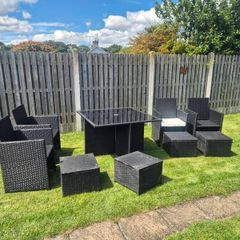 Rattan garden furniture