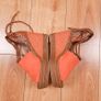 Tamaris Orange Rust Suede Rope Tie Up Platform Wedge Sandals 4UK/37EU Image 8