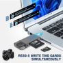 Adapter for SDHC/SDXC/MMC/Micro SD, Compatible with iPhone 16/15 Plus Pro Max, MacBook Pro/Air, Chromebook, Galaxy Image 4