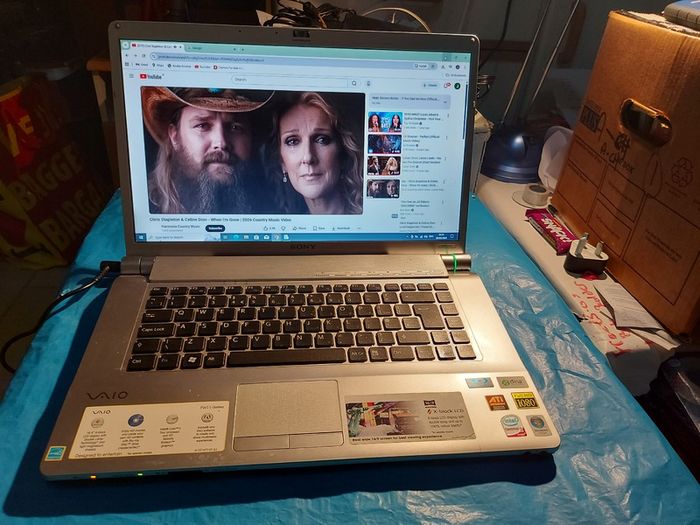 Sony Vaio Laptop, Model PCG-3B1M, X-black LCD Display, Full HD, Blue Ray Optical Drive, Intel Core 2 Duo CPU, 2.27GHz, 4GB Ram, 232GB HDD, Windows 10, Microsoft Edge, Chrome