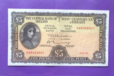 Irish five pound lavery note