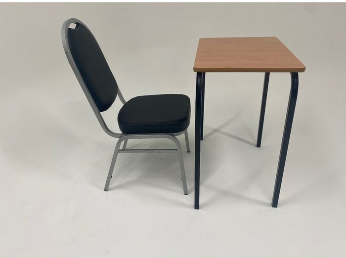 desk and chair