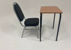 desk and chair