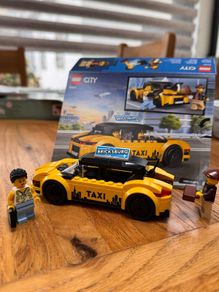 Lego City yellow taxi