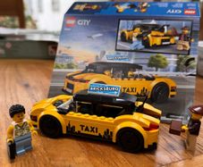 Lego City yellow taxi