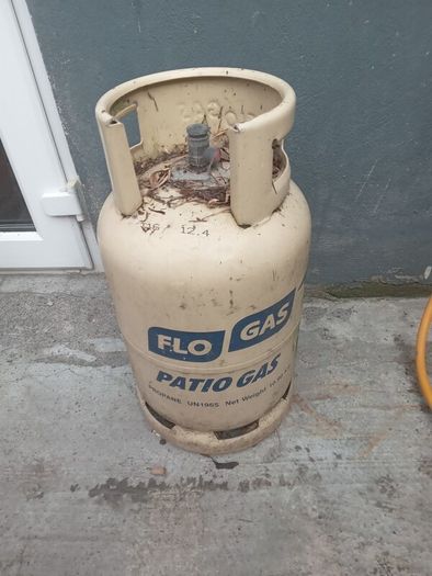 patio gas bottles ( half full)