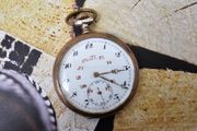 Antique Silver WW1 era Swiss Made Military Pocket Watch Orion 1910s