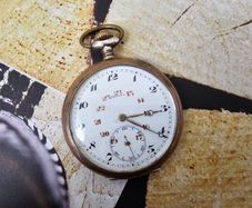 Antique Silver WW1 era Swiss Made Military Pocket Watch Orion 1910s