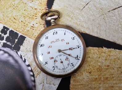 Antique Silver WW1 era Swiss Made Military Pocket Watch Orion 1910s