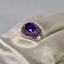 Silver ring with Amethyst Image 7