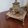 Early 20th century french brass bouillotte lamp with original shade Image 4