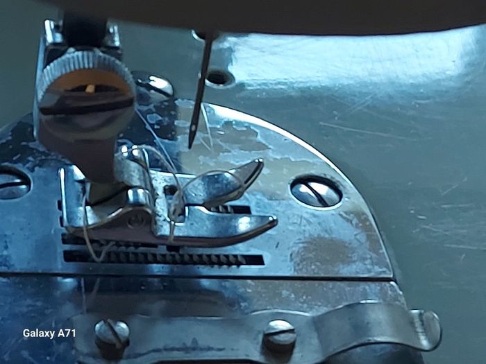 Novum Electric Sewing Machine with Sew-Tric Motor with Pedal and power supply, Round Pin Plug, A true Blast from the Past