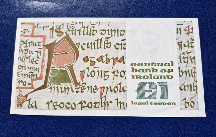 Set of 5 In Sequence Ireland 1 Pound 1989  (HAK) Banknote's