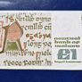 Set of 5 In Sequence Ireland 1 Pound 1989  (HAK) Banknote's Image 10