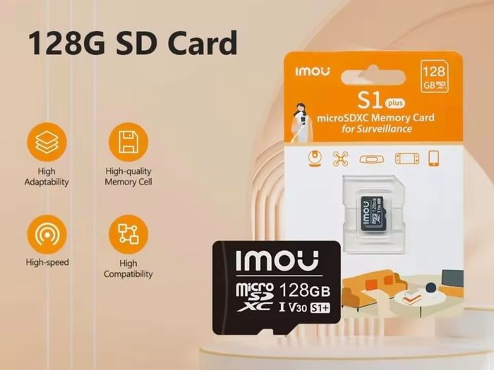 5MP-360 cctv + 128Gb card.